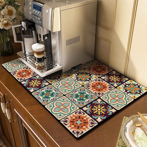 HomeCloud Dish Drying Mat for Kitchen Counter Hide Stain Super Absorbent, Non-Slip, Heat-Resistant