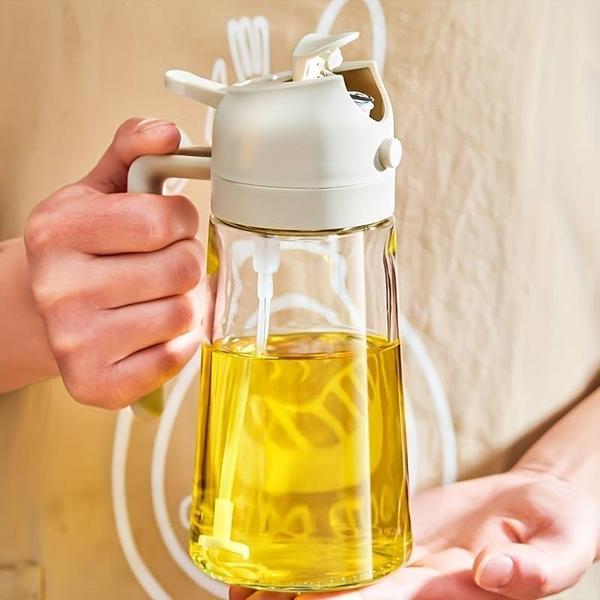 Premium 2 In 1 Glass Oil Dispenser For Kitchen