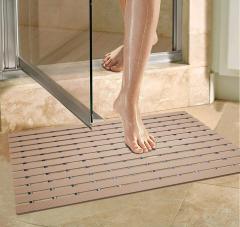 Eurotex Rectangular Shower Mat Non Slip for Bathroom, Anti Skid Bathtub Mat (Plastic Stripped- Rubber Base, 46cm x 61cm)- Beige, photo 8