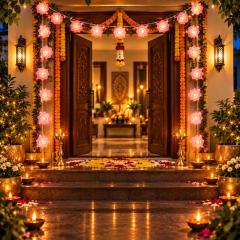 Gesto Rose LED String Lights 10 ft, 14 LEDs | Plug-in Fairy Lights for Mandir, Balcony & Diwali, photo 2